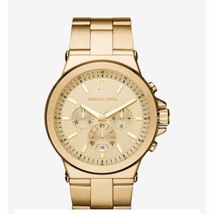 🦚 Michael Kors oversized Dylan gold-tone watch🦚